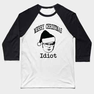 Merry Christmas Idiot Baseball T-Shirt